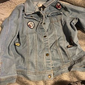Disney denim jacket size 10